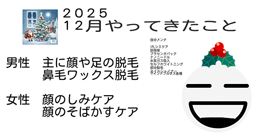 2025年12月の営業内容